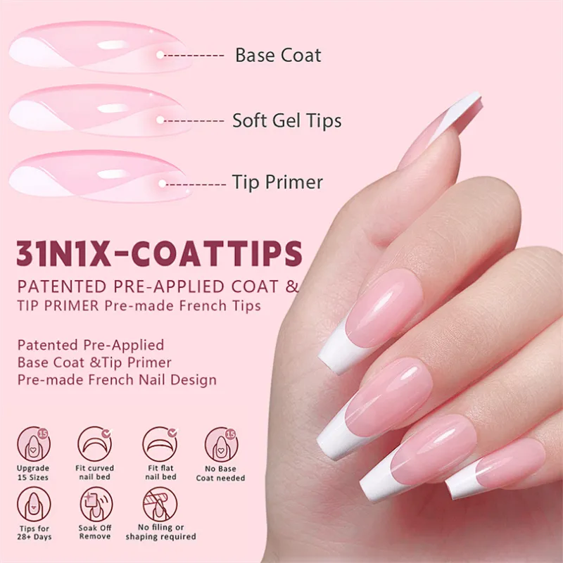 3 In 1 Soft Gel Coat Tips