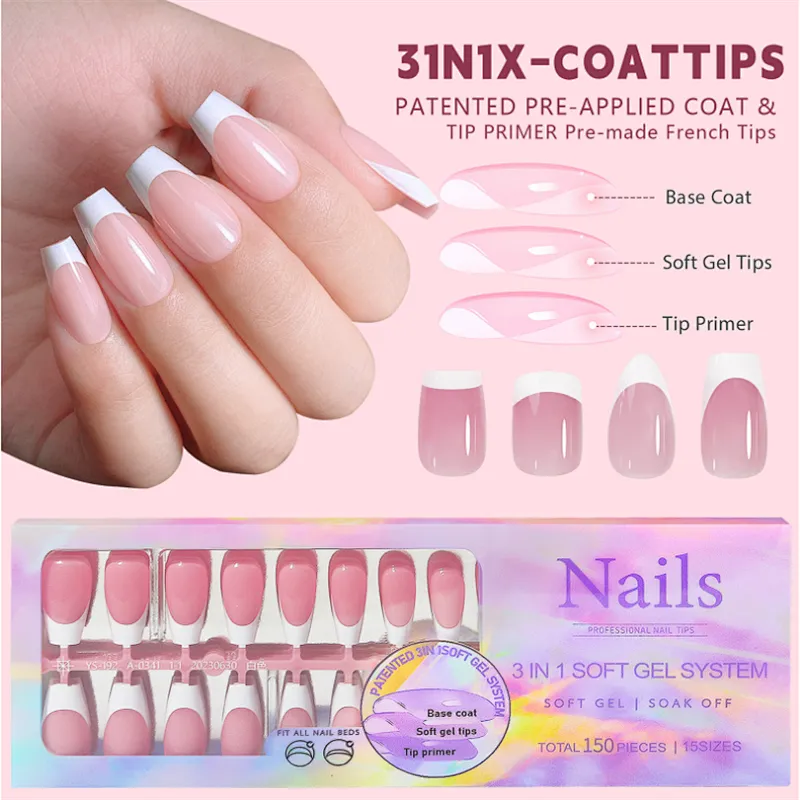 3 In 1 Soft Gel Coat Tips